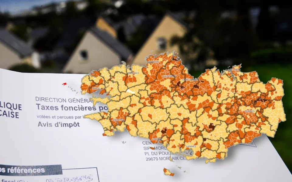 Taux de Taxe Foncière en Bretagne : Classement par Commune